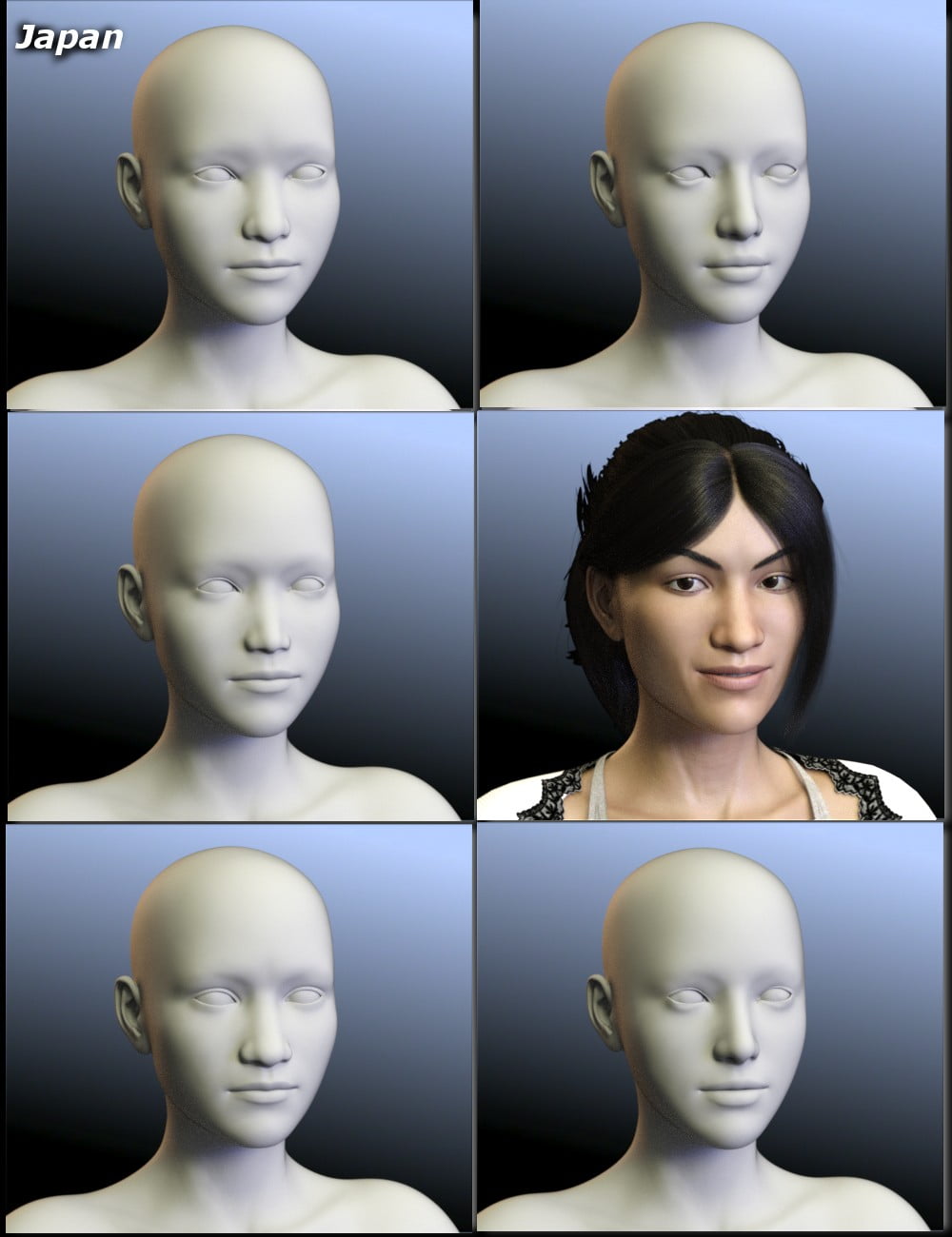 People of the Earth: Faces of Asia for Genesis 8 Female