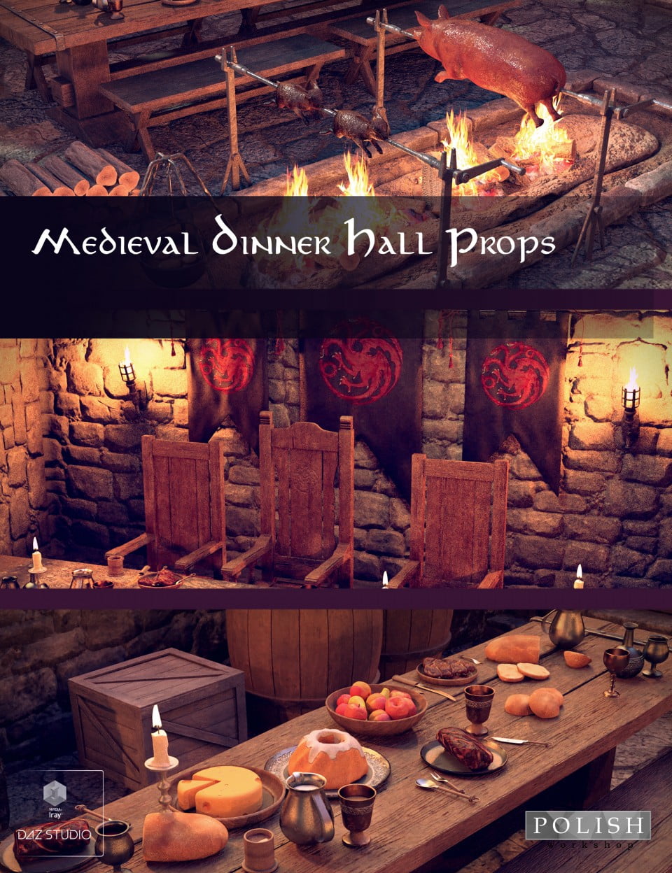 Medieval Dinner Hall Props