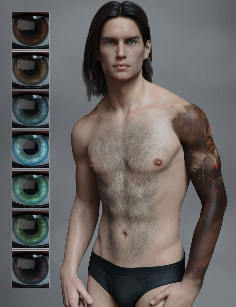FW Kieron HD for Genesis 8 Male and LI Kieron Whiskers