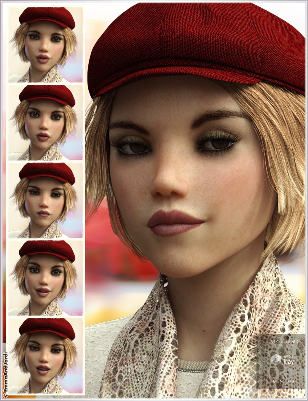 Chic Moods Mix and Match Expressions for Teen Josie 8 and Genesis 8 Female(s)