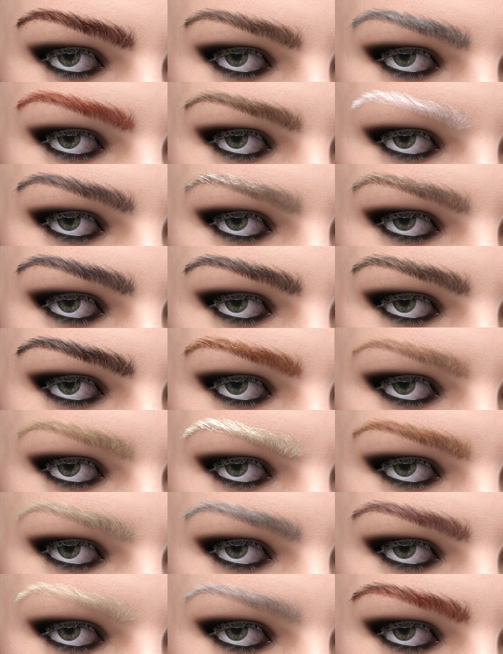 Super Natural Brows Merchant Resource for Genesis 8 and 3 Female