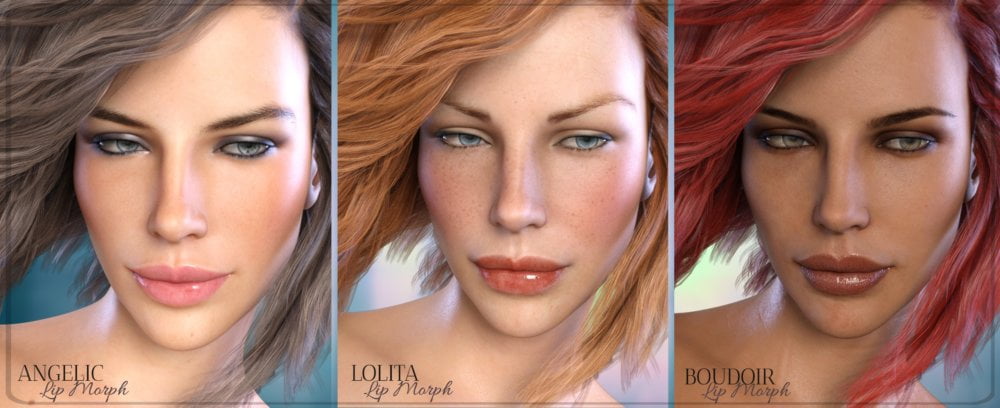 Z Sensuous Lip Morphs for Genesis 8 Female