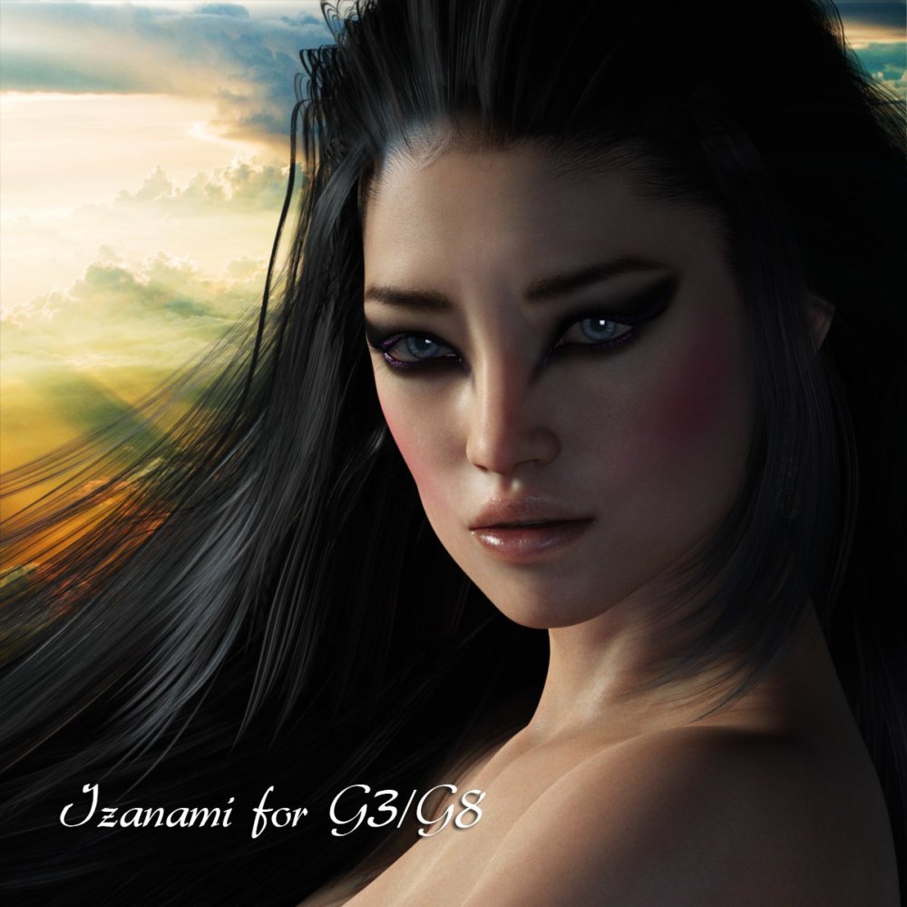 Izanami For Genesis 3 And 8 Female ⋆ Freebies Daz 3d