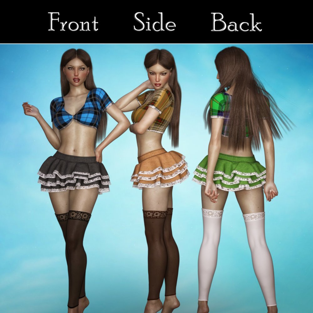 JMR Flirty Farm Outfit for G3F/G8F