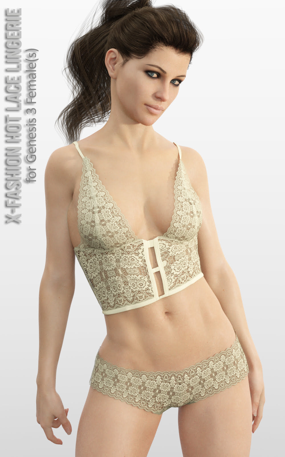 X-Fashion Hot Lace Lingerie for Genesis 8 Females