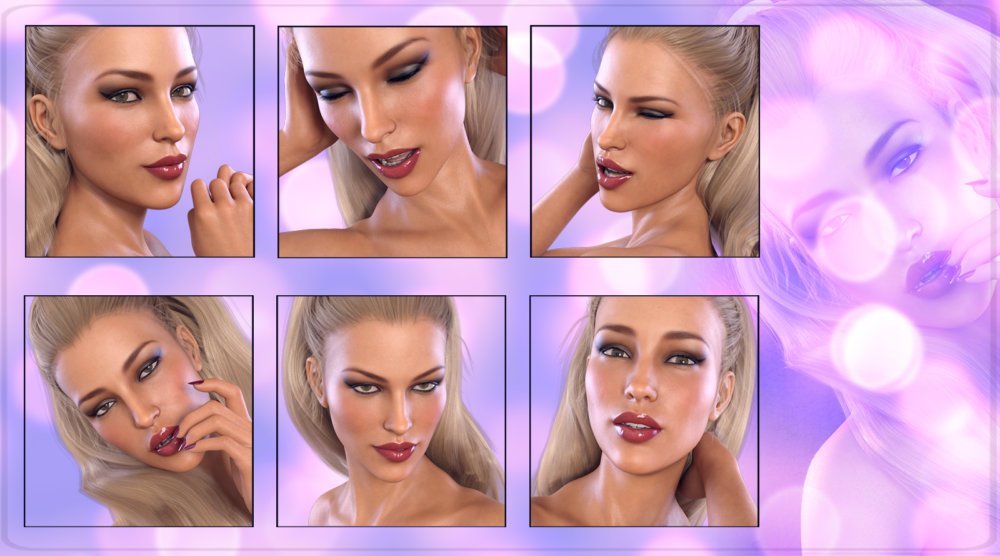 Z Sensual Moments - Morph Dial and One-Click Expressions for Victoria 8