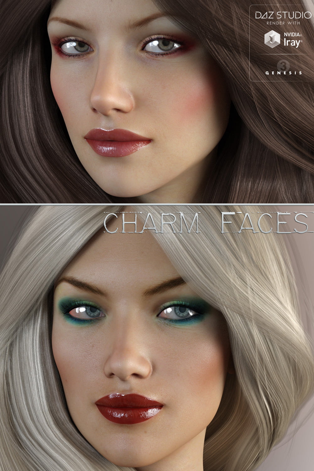 Charm Faces for Genesis 3 Female