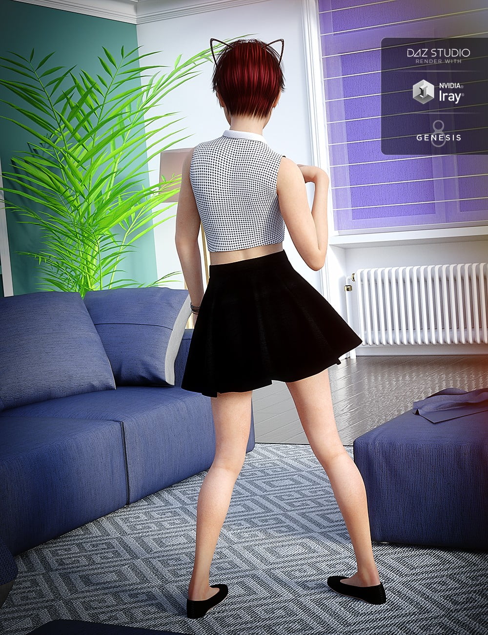 Teen Kitty Outfit for Genesis 8 Female(s)