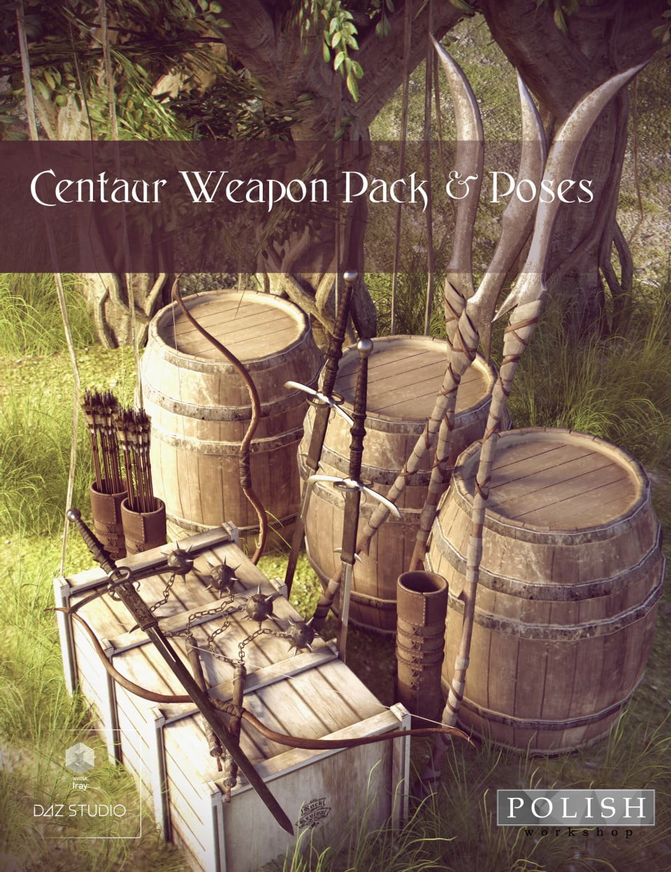 Centaur 7 Weapons and Poses for Genesis 3 Male(s) and Female(s)