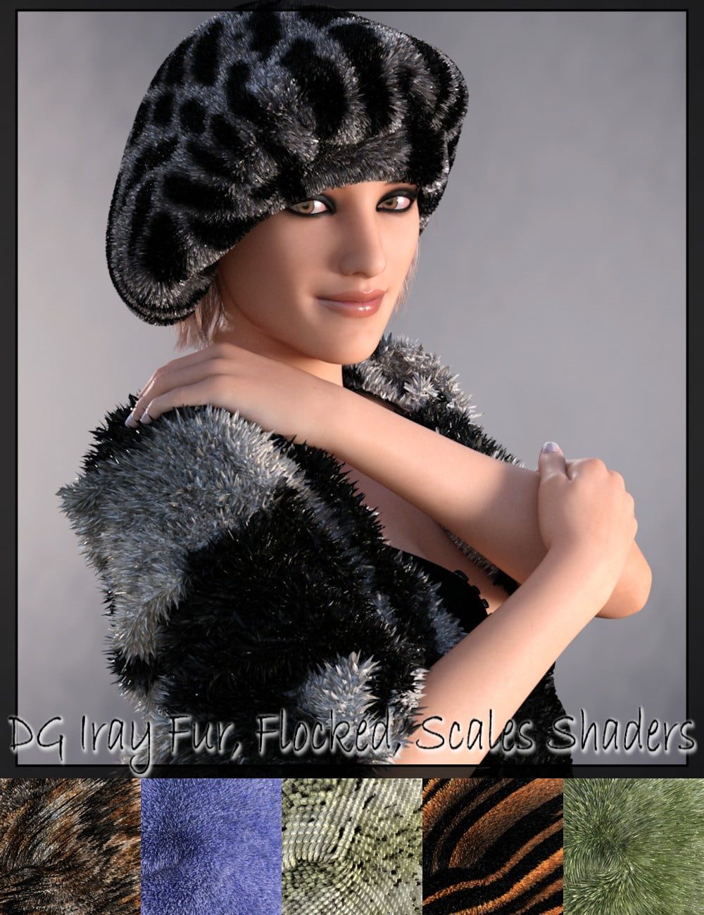 DG Iray Fur, Flocking, Scales Shader Presets