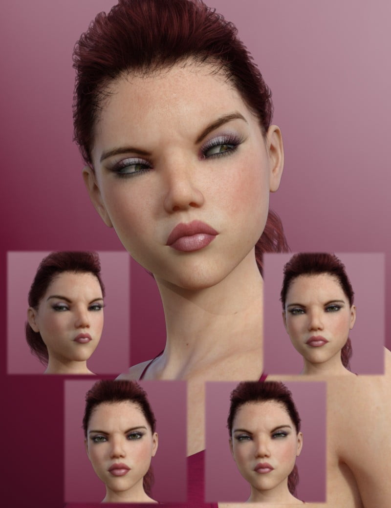 A Popular Girl Morph Dial Expressions For Teen Josie 8 ⋆ Freebies Daz 3d