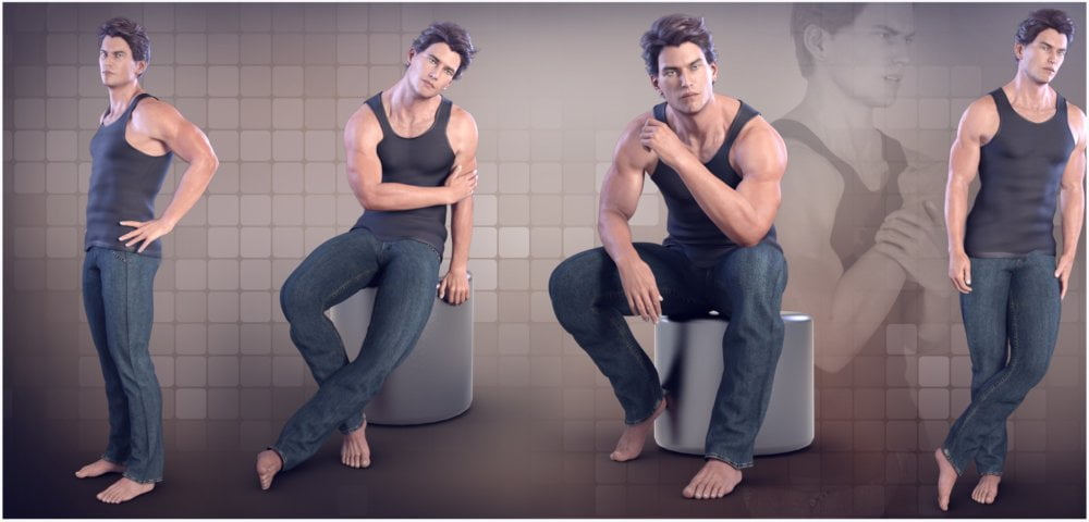 Z Masculine Appeal - Poses for the Genesis 3 Male(s)