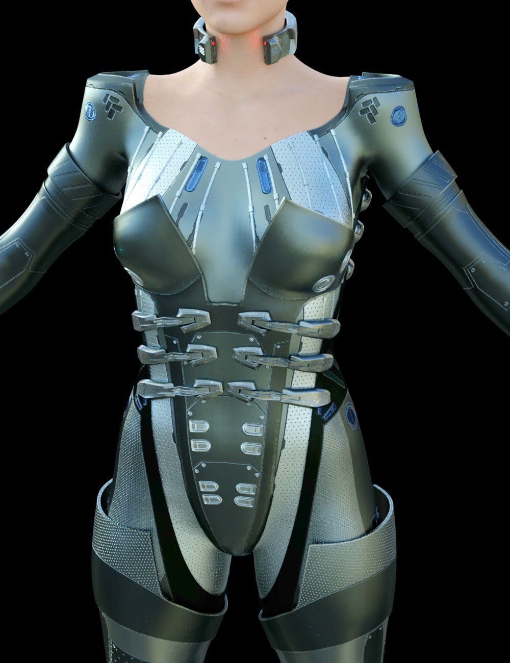 Cyber Siren Outfit for Genesis 8 Female(s)