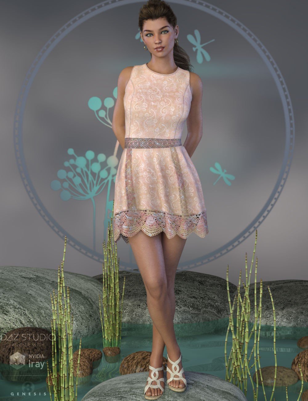 Cool Lace Outfit for Genesis 8 Female(s)