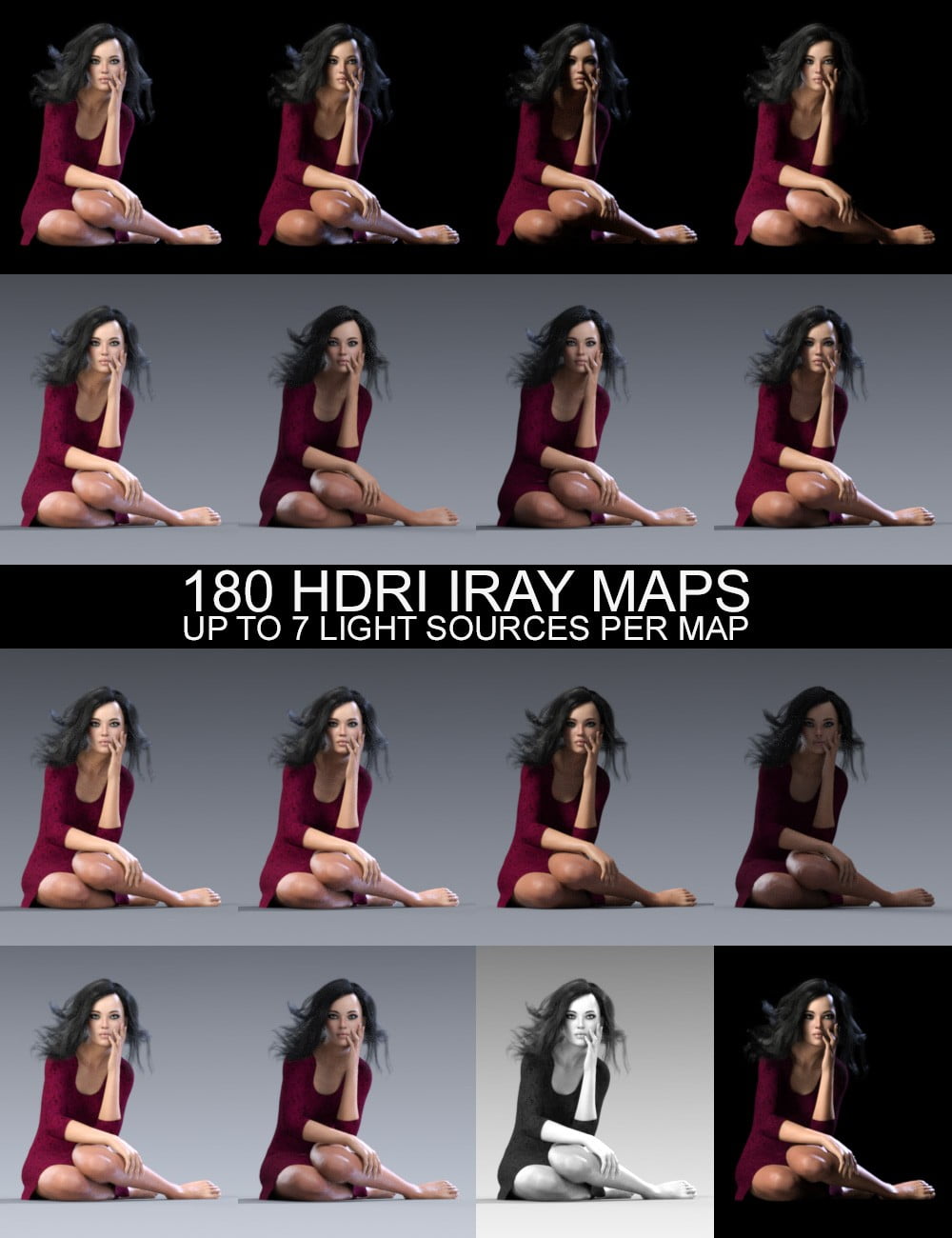 Studio Light PRO Iray HDRI - 180 Maps