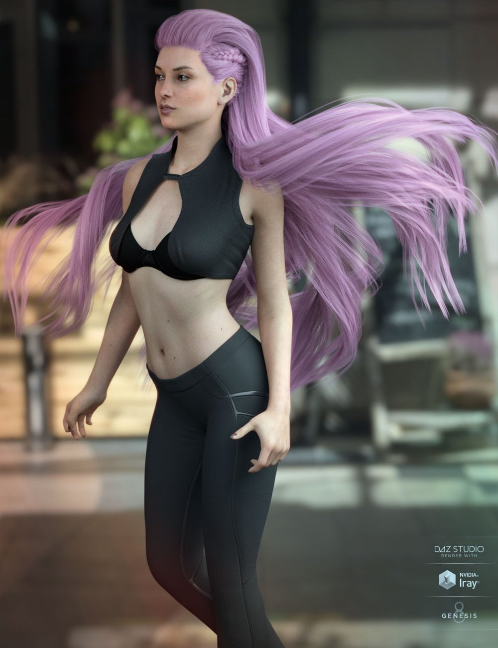 Xelene Hair for Genesis 3 & 8 Female(s)