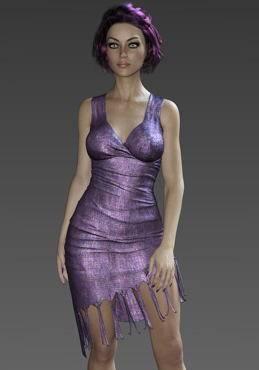 Storm Fringe Dress for G3F