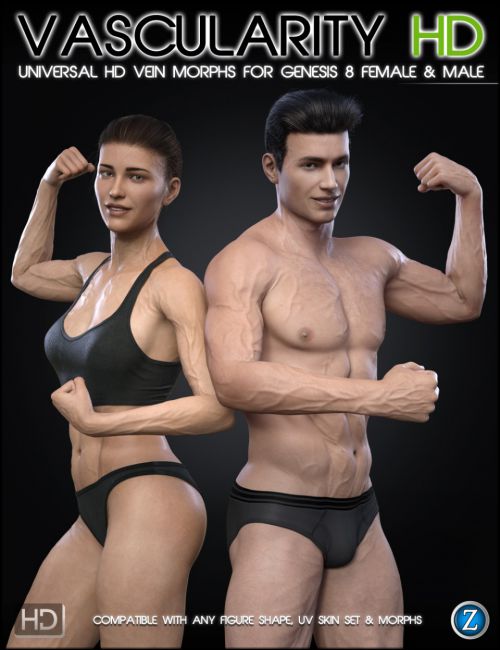 Vascularity HD for Genesis 8 Female and Male