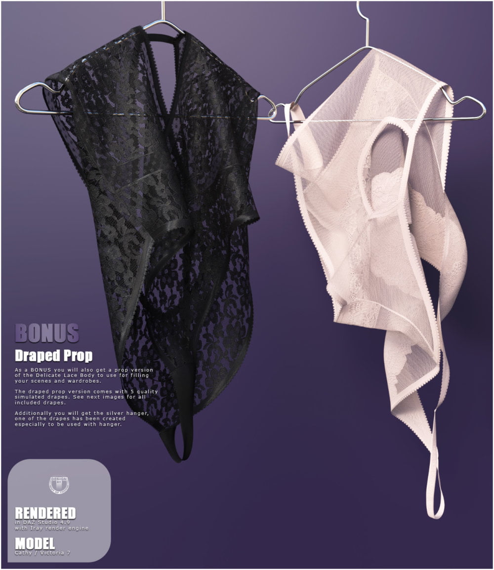 Delicate Lace Body for Genesis 3 Female(s)