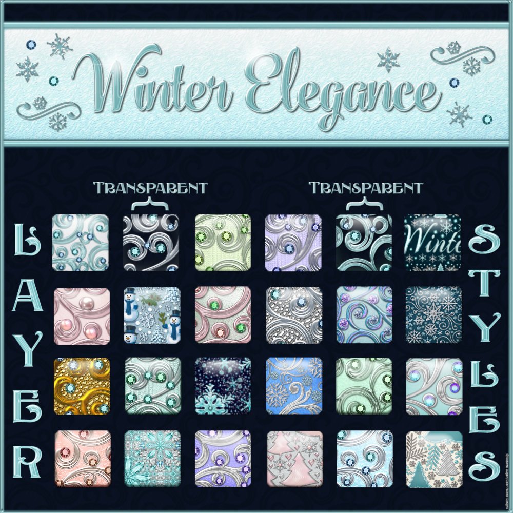 Winter Elegance Layer Styles with Bonus
