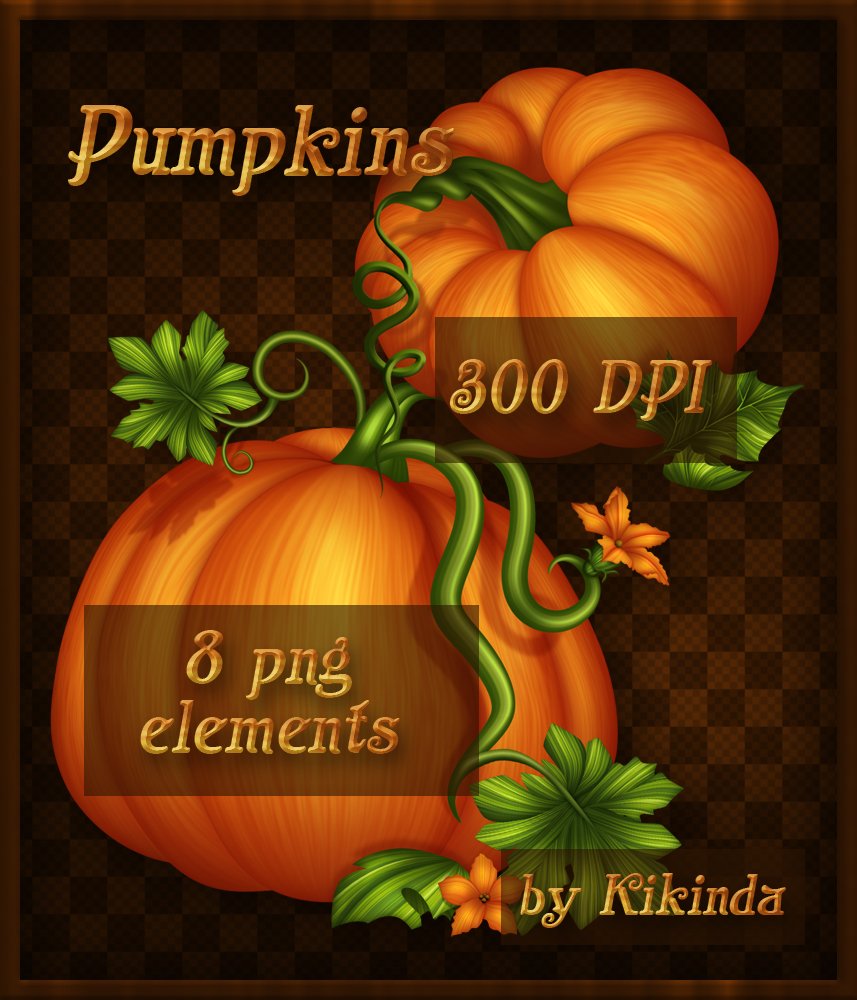 Fall Pumpkins Elements