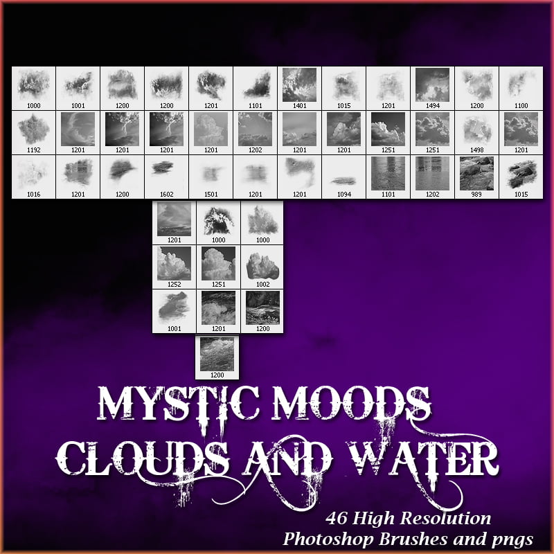 doarte’s MYSTIC MOODS – CLOUDS & WATER BRUSHES