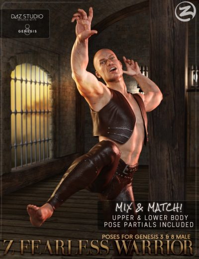 Z-Fearless-Warrior-Poses-and-Partials-for-Genesis-3-8-Male-1