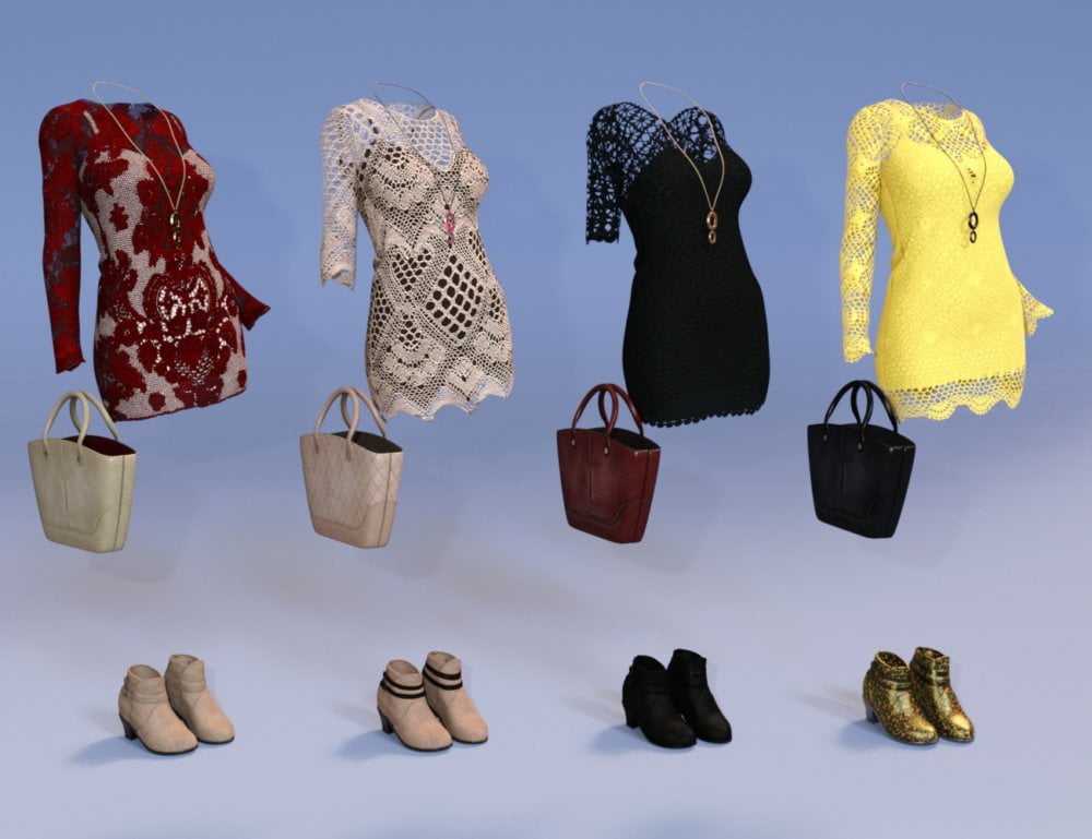 Crochet Dress Outfit Textures
