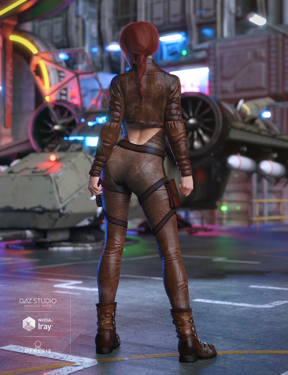 Sky Jumper Outfit for Genesis 8 Female(s)