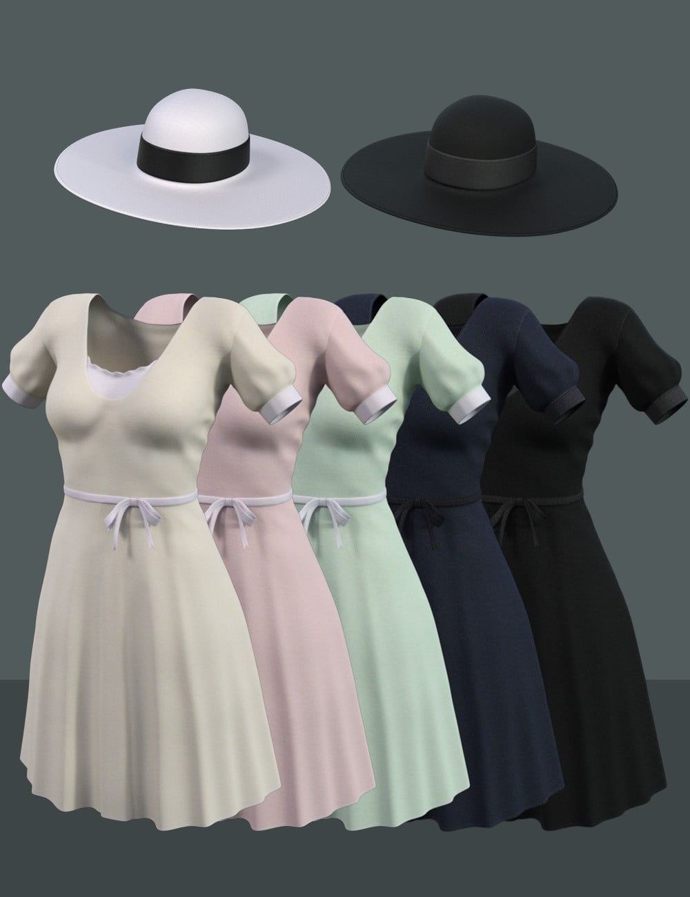 Garden Gala Outfit for Genesis 8 Female