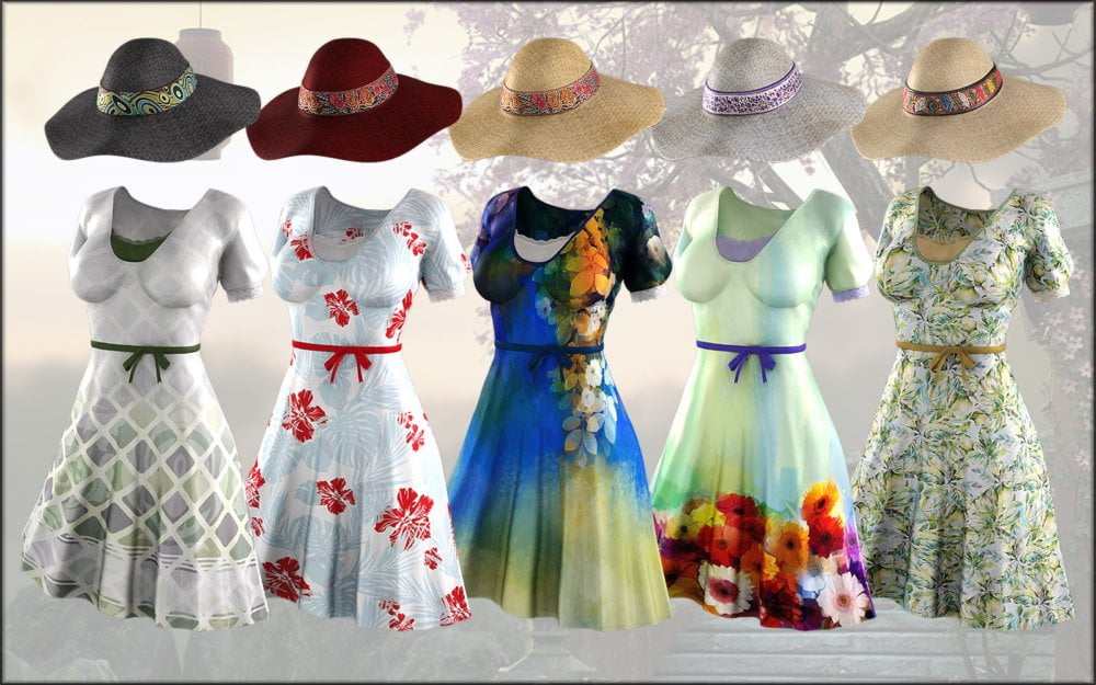Garden Gala Outfit Textures