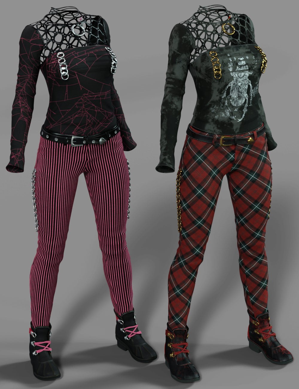 Goth Outfit Textures