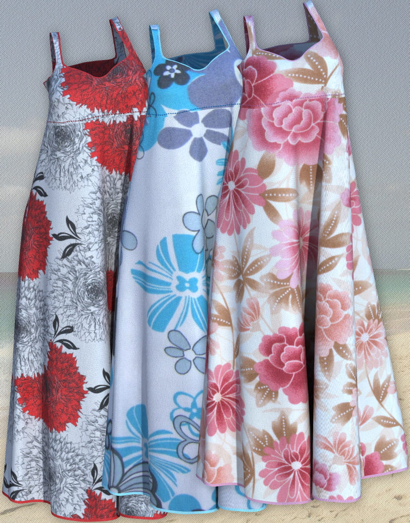 Long Summer Dress for V4