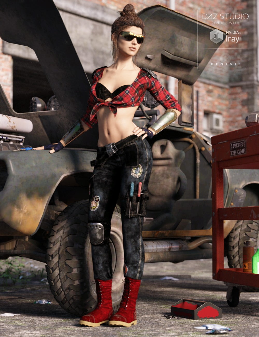 The Mechanic Outfit Textures