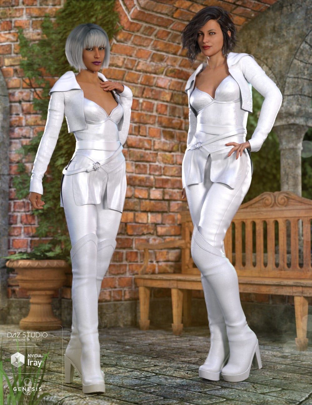 White Fox Outfit for Genesis 8 Female(s)