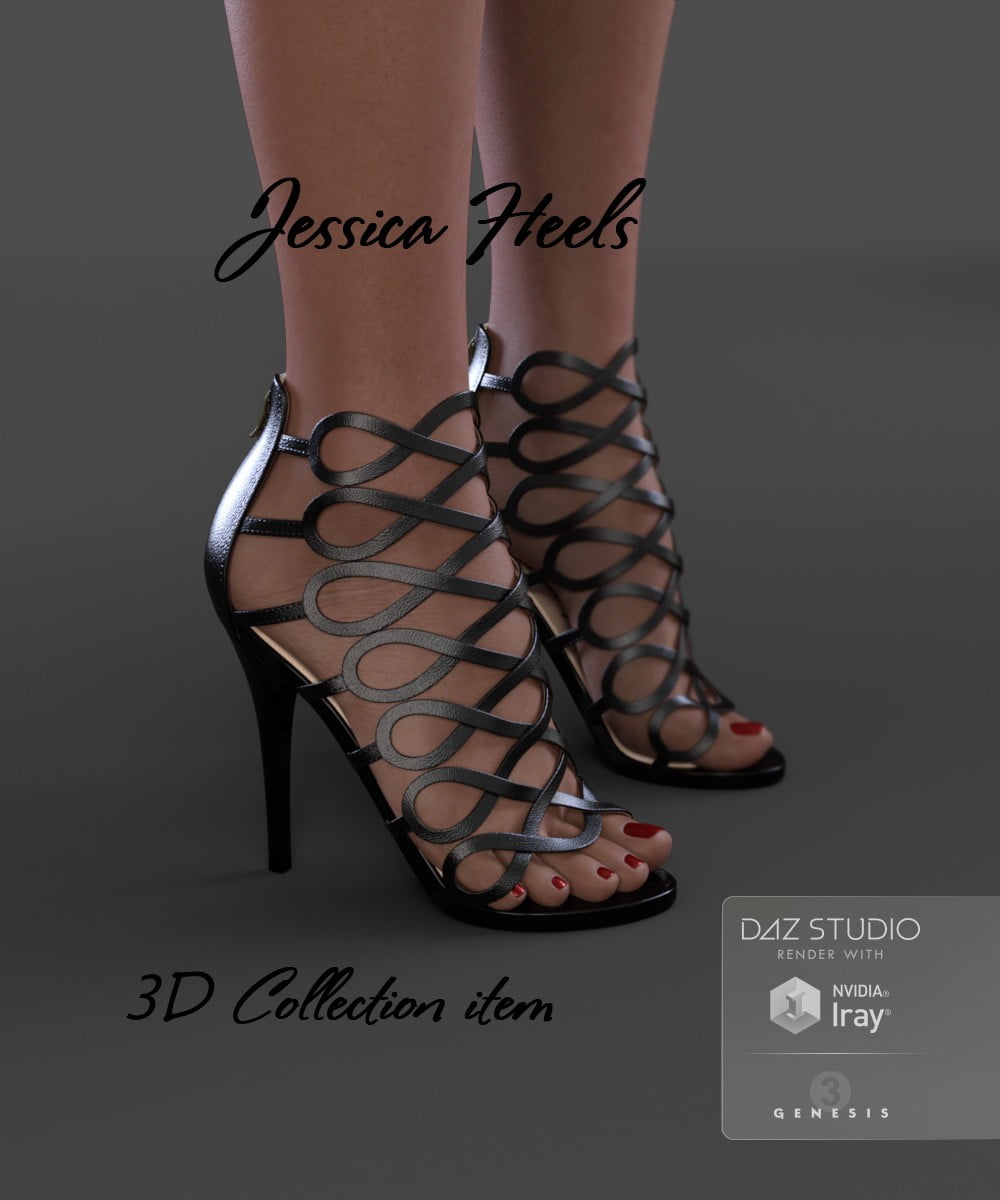 Jessica Heels for Genesis 3 Female(s) ⋆ Freebies Daz 3D