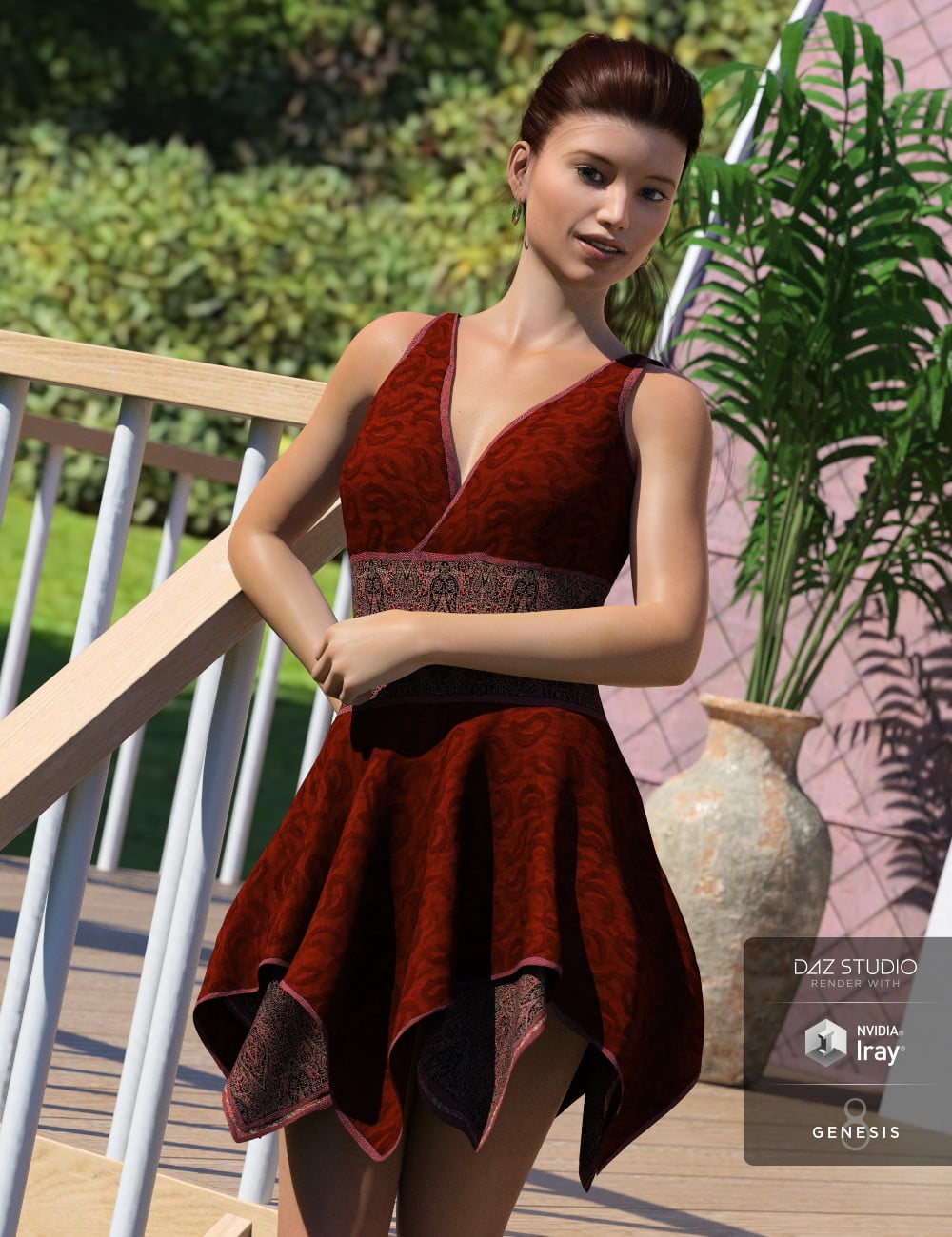 Hinata Dress for Genesis 8 Female(s)