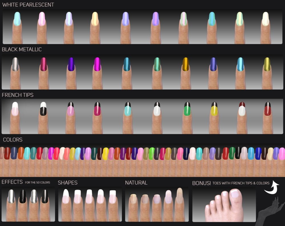 Z Nail Salon for Genesis 8 Female(s)