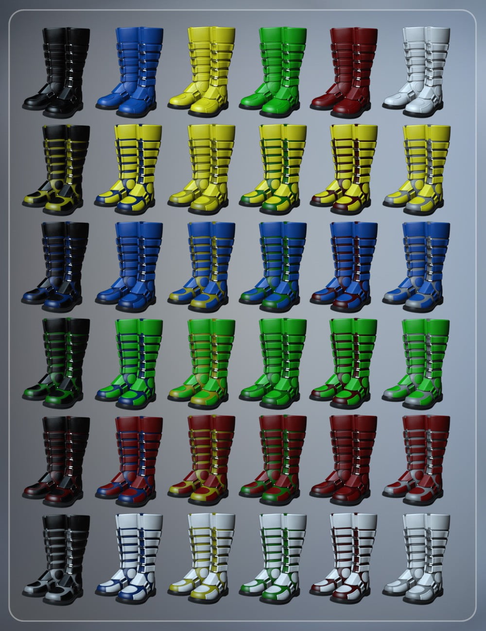 Extreme Boots for Genesis 3 and 8 Female(s)