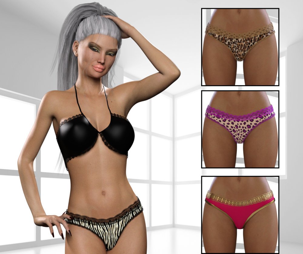 InStyle: - BeFancy - Sweet Panties for Genesis 3 Female(s)