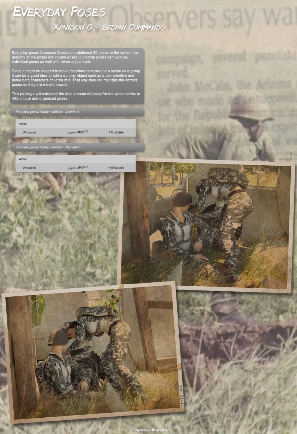 Everyday poses Xpansion G - Bedpan Commando