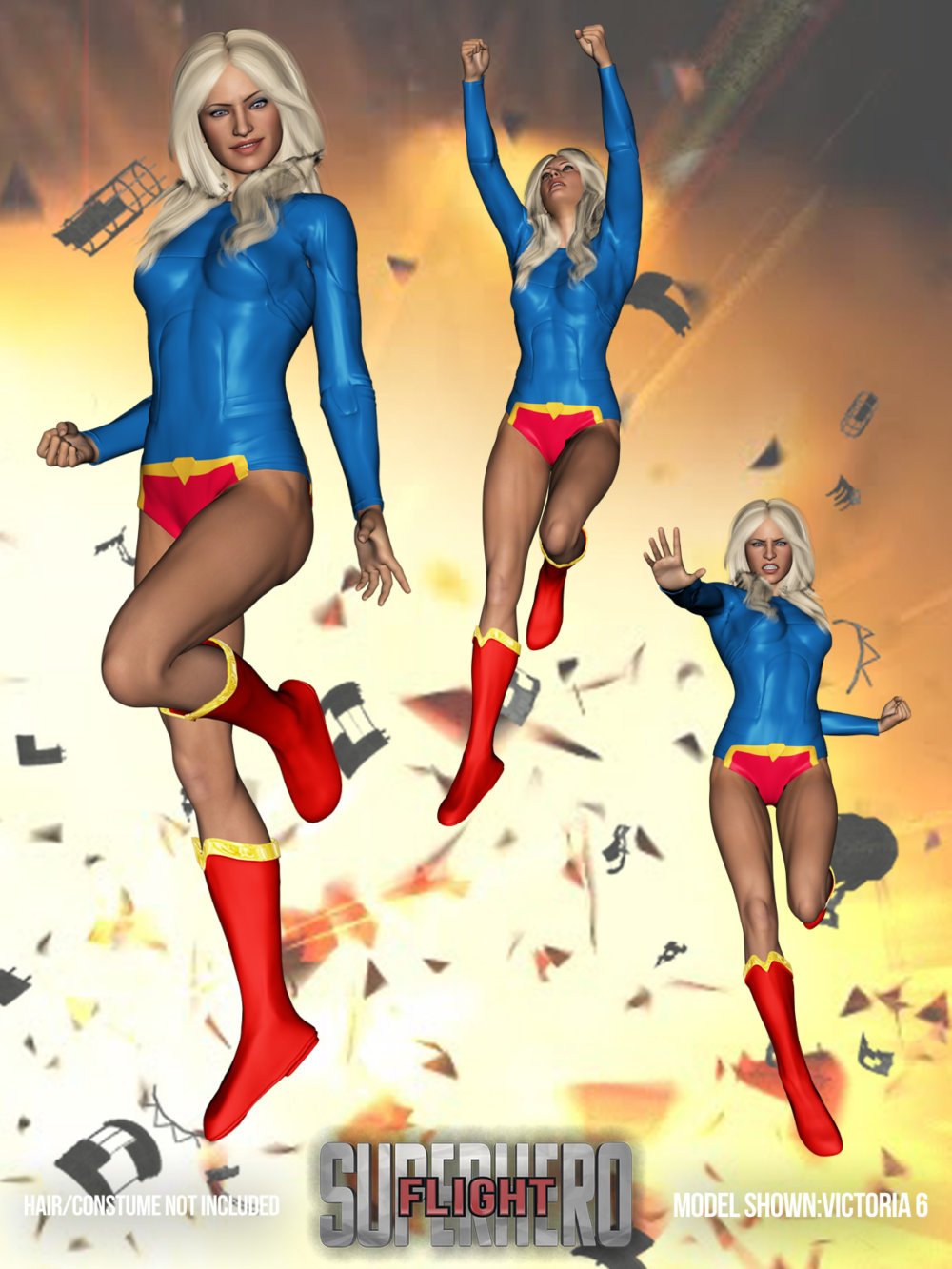 SuperHero Flight for G2F & G3F Volume 3