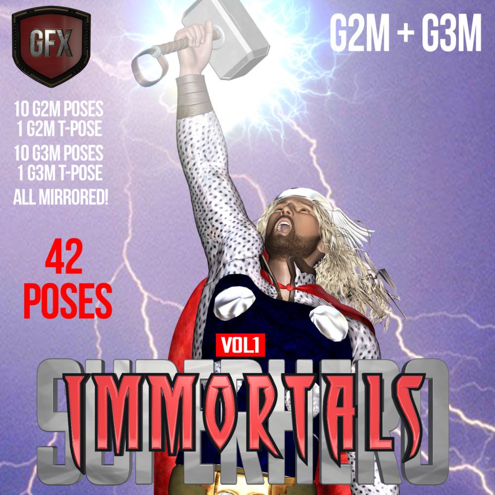 SuperHero Immortals for G2M & G3M Volume 1