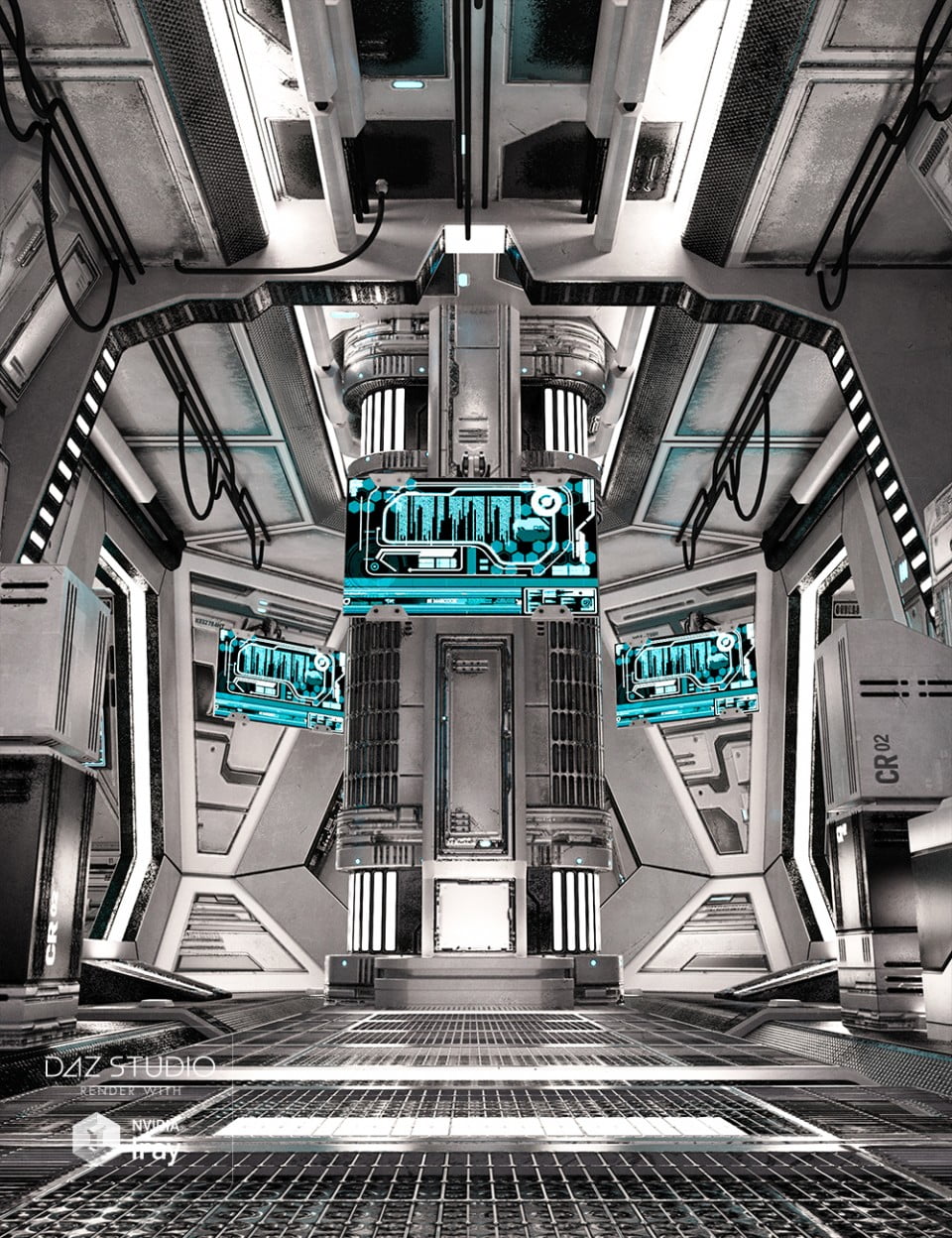 SS Marcoor Corridor 2 Iray