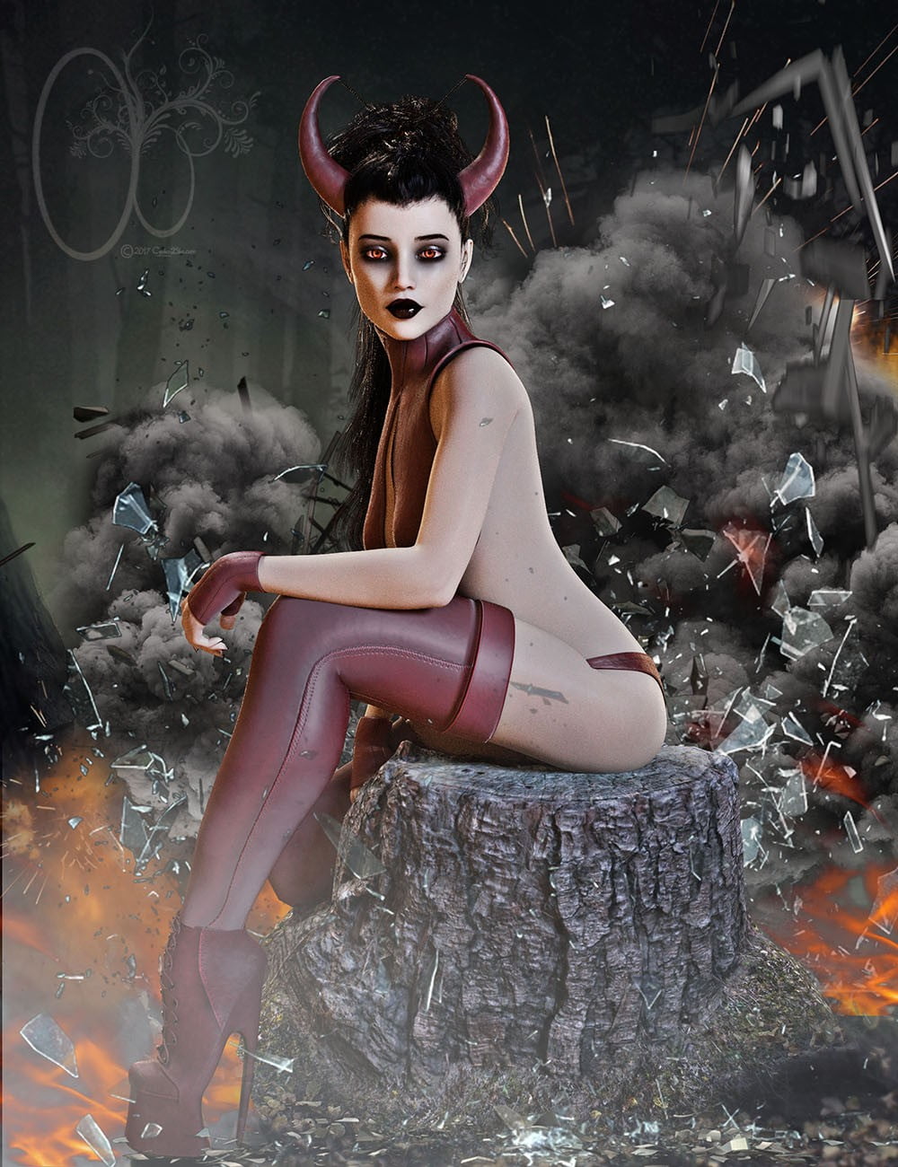 CB Hallo Clothing Set for Genesis 3 and 8 Female(s)