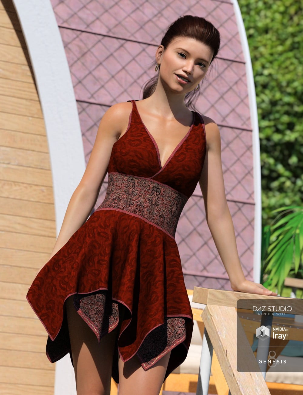 Hinata Dress for Genesis 8 Female(s)