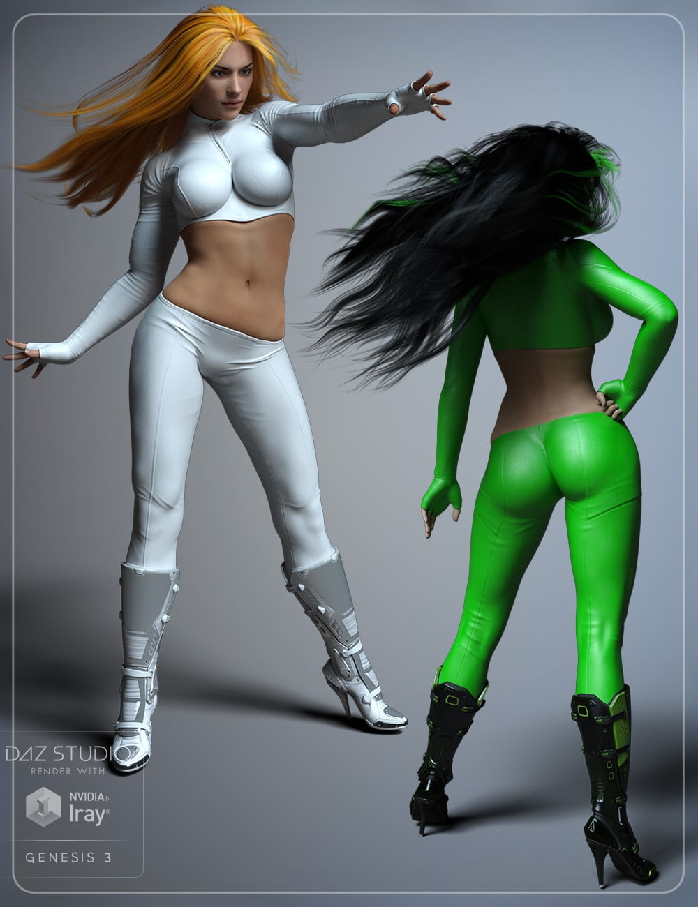Slinky Suit 2 for Genesis 3 and 8 Female(s)