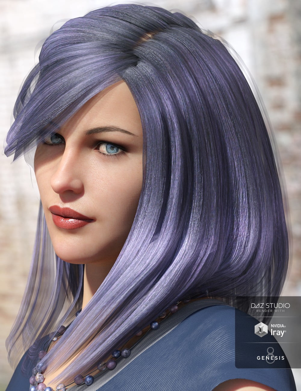 Sassy Bob Hair for Genesis 8 Female(s)