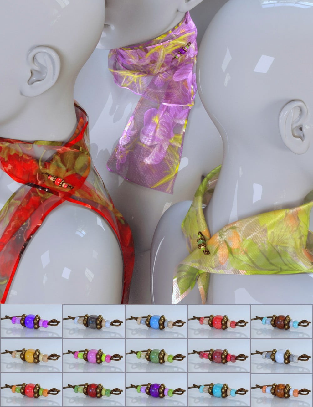 VRV Pepper VRSatility Scarves for Genesis 3 and 8 Female(s)