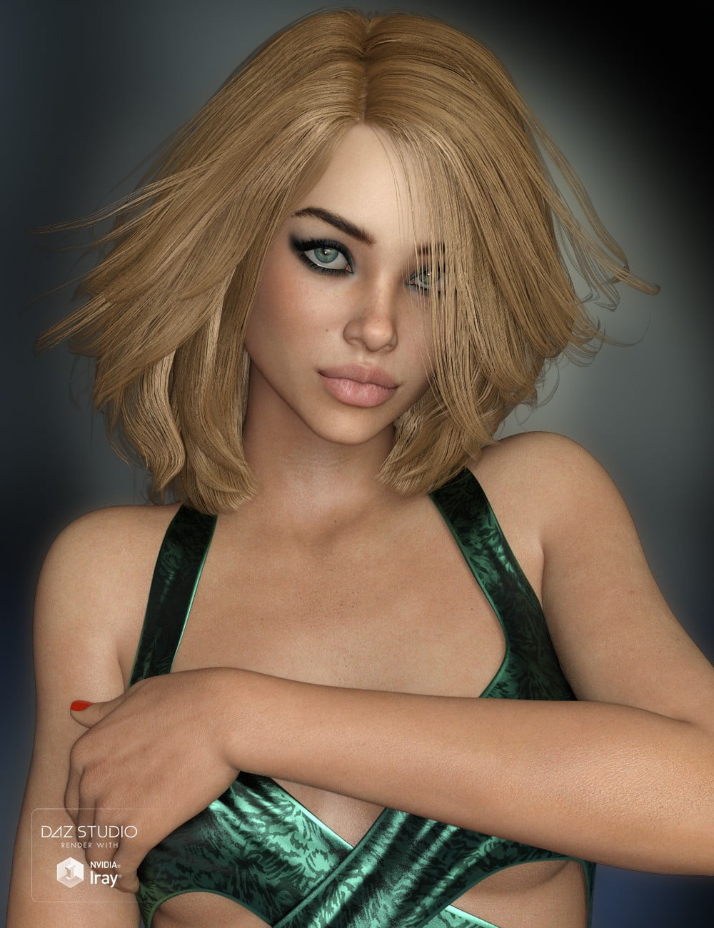 Nina Hair for Genesis 3 and 8 Female(s)
